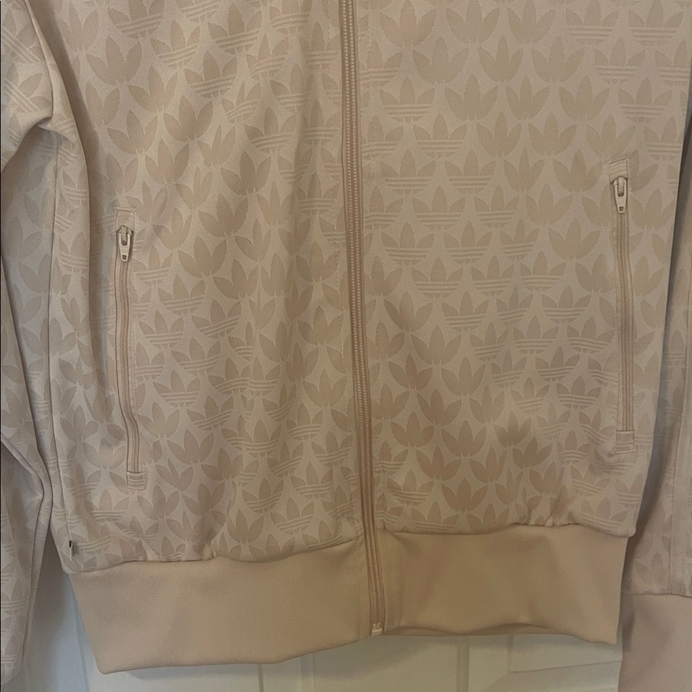Adidas Women's Beige Bomber Jacket - Picture 3 of 5